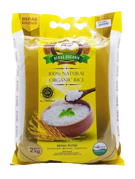 Beras Organik MD Organic White Rice 2kg - Tanpa Pestisida
